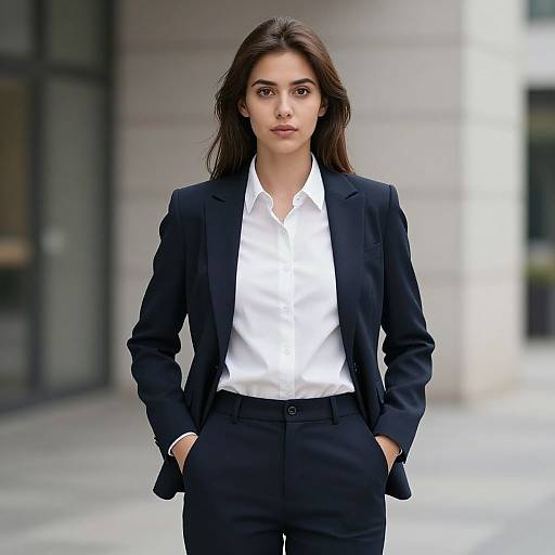Photorealistic Woman in Business Suit