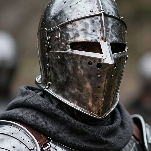 Medieval Armor Close-Up Portrait