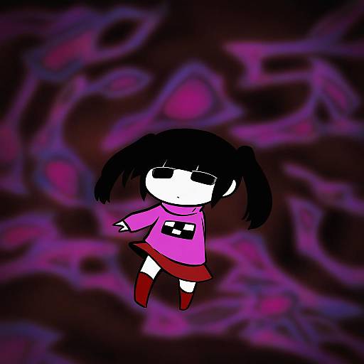 Illustration of Monoko, yume nikki in the style of Bokoboko (pandagapanda1)