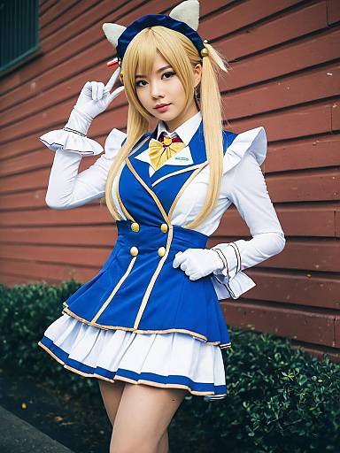 Jane Doe as Mika Shimotsuki Cosplay