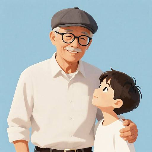 Heartwarming Portrait of Generational Bonding