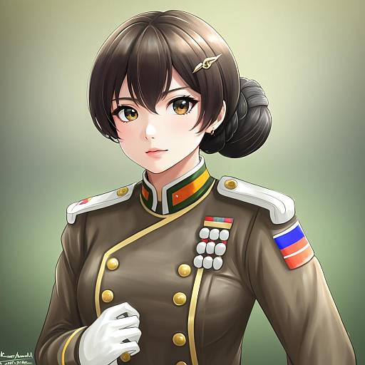 Illustration of Myoukou kai ni (kancolle), kantai collection in the style of Leonmandala