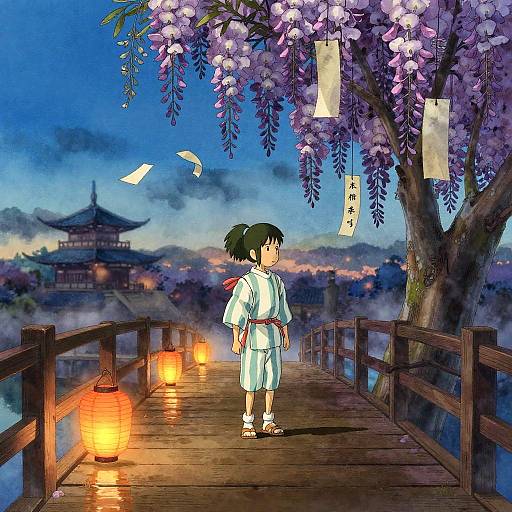 Wisteria Twilight Fantasy Scene