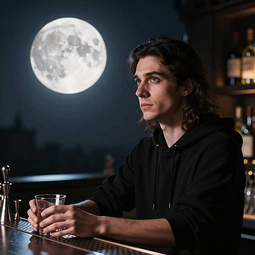 Surreal Urban Gothic Bartender Art