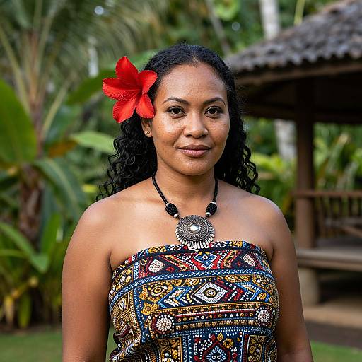 Hyper-Realistic Portrait of Niuean Woman