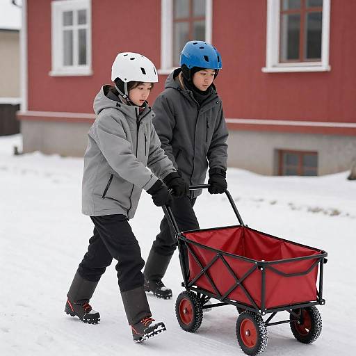 Winter Adventure: Helping with a Cart