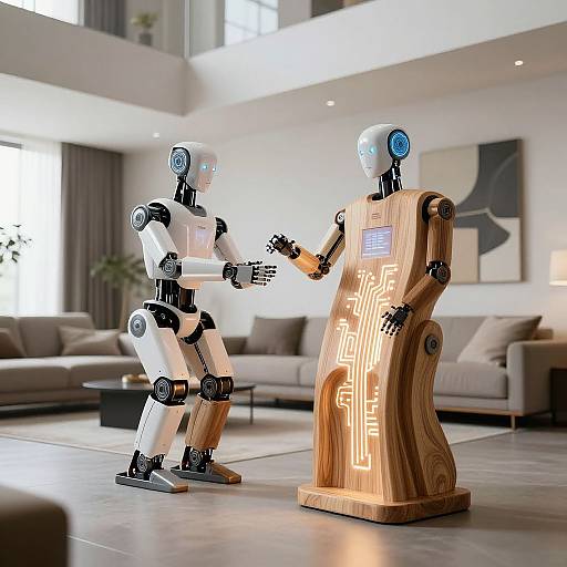 AI-Integrated Robotic Wood Furniture