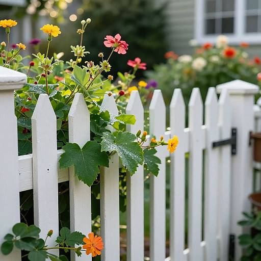 Cozy Garden Gate in Morning Light