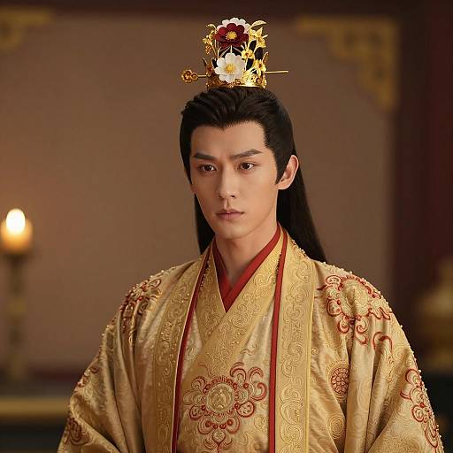 Young Man in Traditional Chinese Imperial Costume