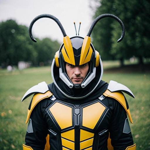Realistic Buzz Costume in Outdoor Setting