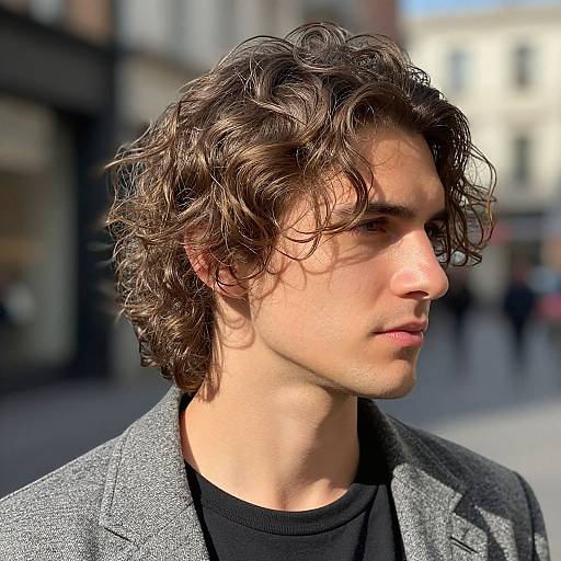 Stylish Wavy Blowout on Fit Man