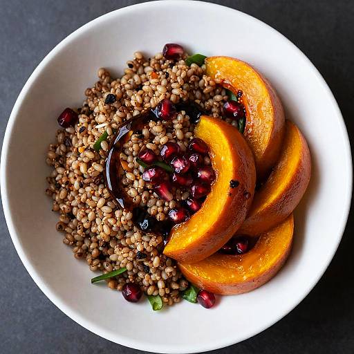 Autumn Farro and Roasted Squash Bowl