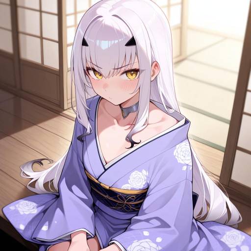 Ethereal Melusine in Traditional Attire