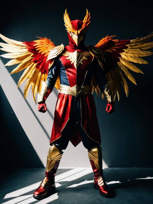 Male Phoenix Cosplay Costume Portrait