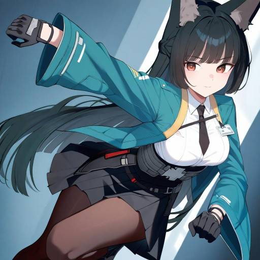 Dynamic Hoshimi Miyabi Character Pose