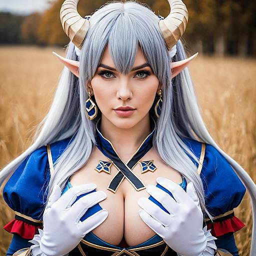 Lifestyle costume photo of Alicia (granblue fantasy). Cosplay clothes