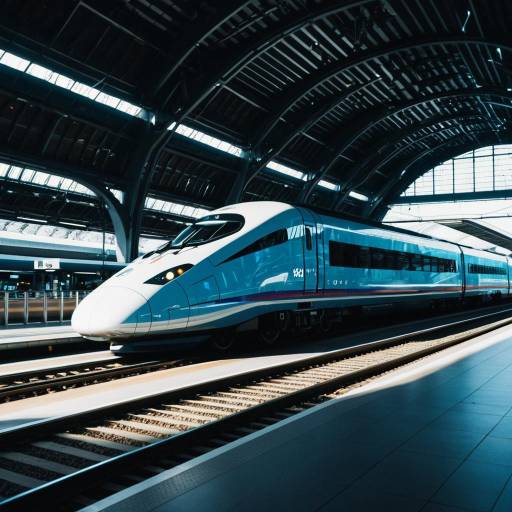 Futuristic High-Speed Train at Modern Station