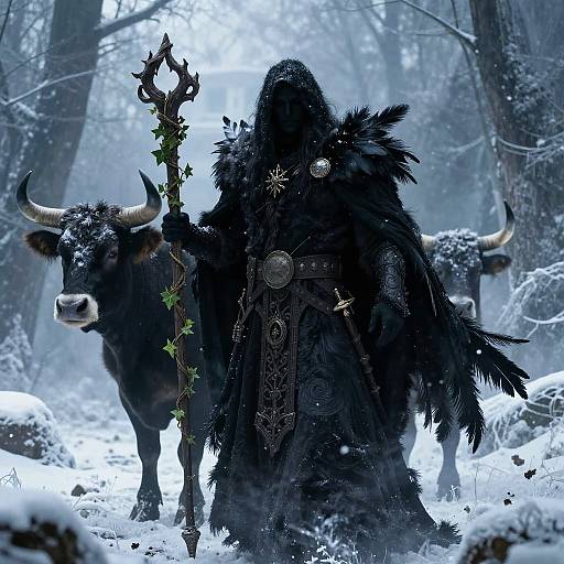 Veles, God of Underworld and Magic