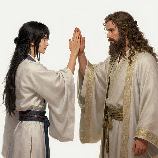 Divine High Five Digital Art