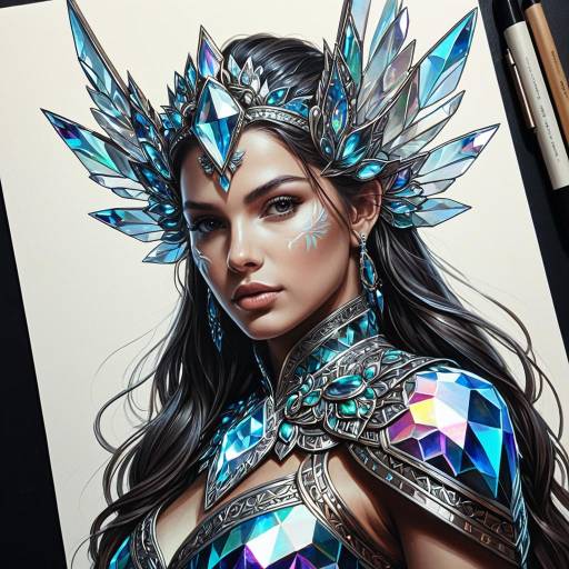 Crystal Guardian Fantasy Portrait