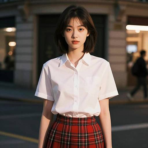 Charming French Girl in Cinematic Vibes