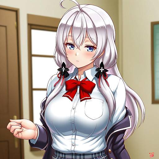 Illustration of Alisa mikhailovna kujou, tokidoki bosotto roshia-go de dereru tonari no alya-san in the style of Finalcake