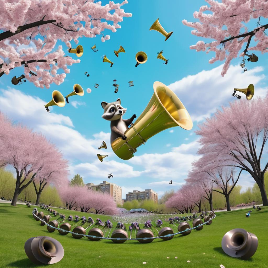 Surreal Tuba Fall in Cherry Park