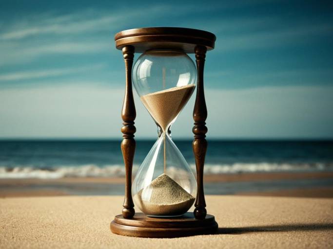 Enchanted Hourglass Fantasy Wallpaper Design