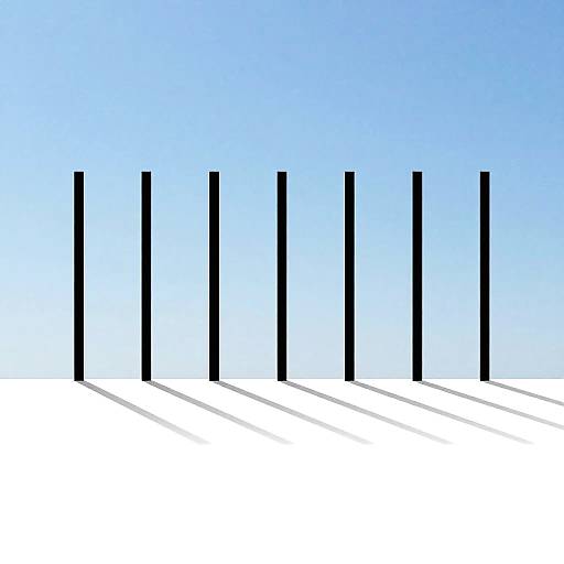 Minimalist Abstract Scene with Shadows