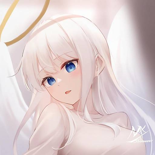 Illustration of Angel girl (shimmer), original in the style of Marisasu (marisa0904)