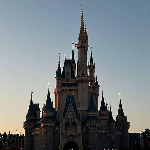 Majestic Disney Castle Silhouette