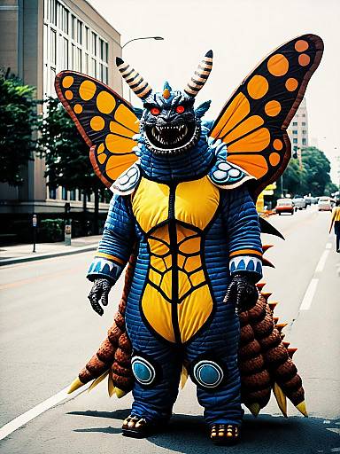 Realistic Mothra Godzilla Cosplay