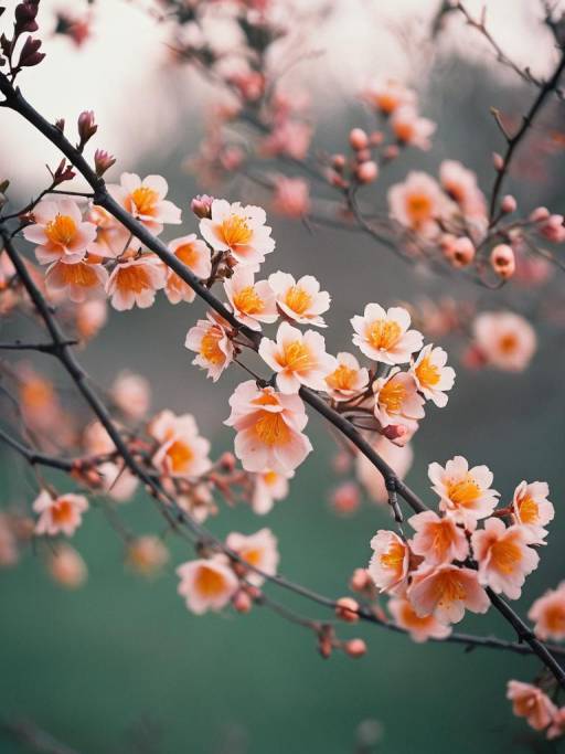Pastel Floral Beauty in Soft Focus