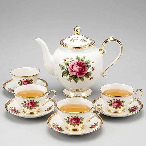 Royal Albert Old English Rose Tea Set