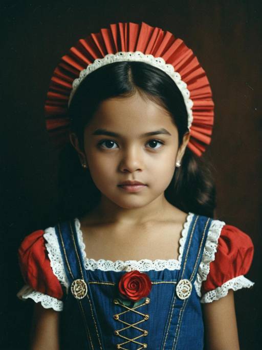 Photorealistic Portrait of Child in Costume