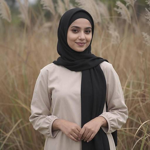 Portrait of Young Woman in Hijab