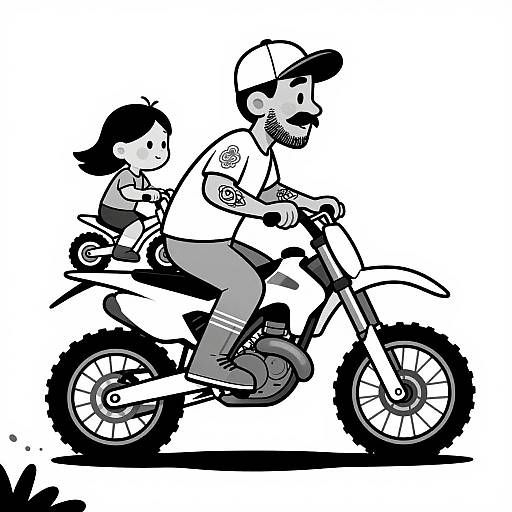 Father and Daughter Dirt Bike Adventure