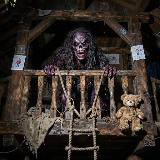 Horrifying Monster in Treehouse Loft
