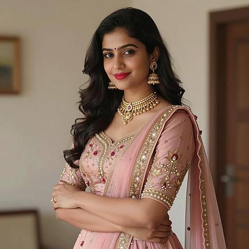 Elegant Indian Woman in Traditional Attire