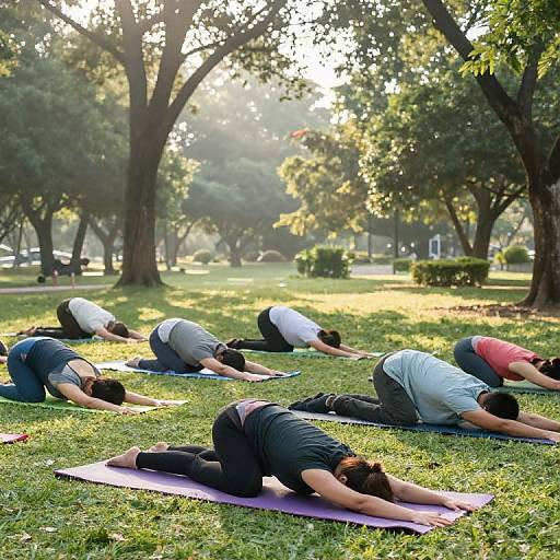 Morning Yoga in Serene Park