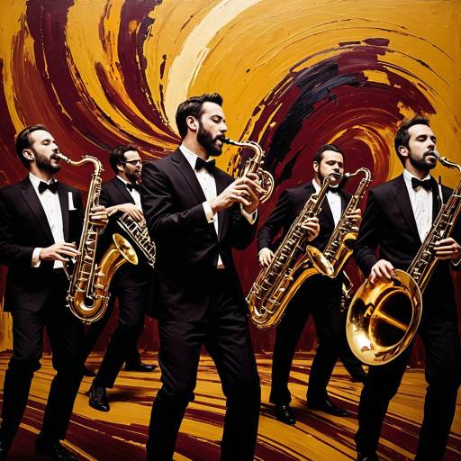 Rhythmic Jazz Band with Saxophones