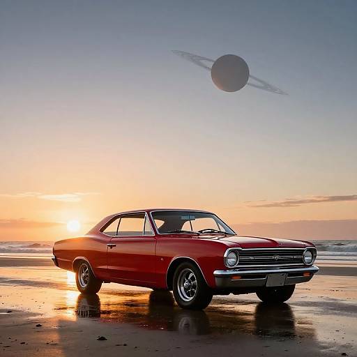 1966 Mercury Comet Cyclone at Sunset
