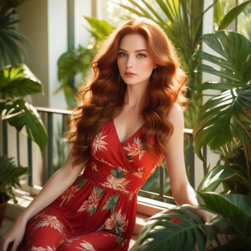 Sunlit Beauty on a Tropical Balcony Sunlit Beauty on a Tropical Balcony