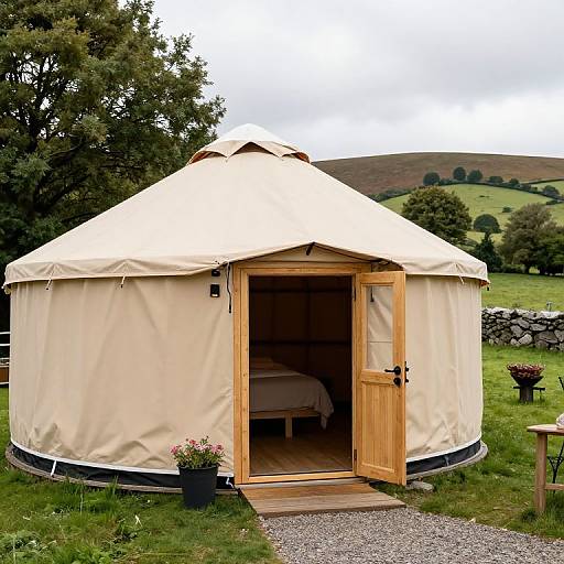 Glamping in Carmarthenshire Yurt