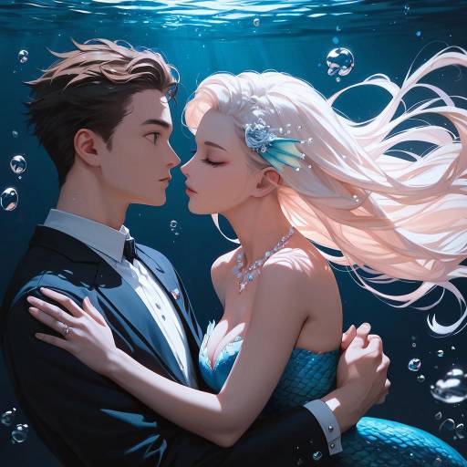 Romantic Underwater Kingdom Scene Romantic Underwater Kingdom Scene