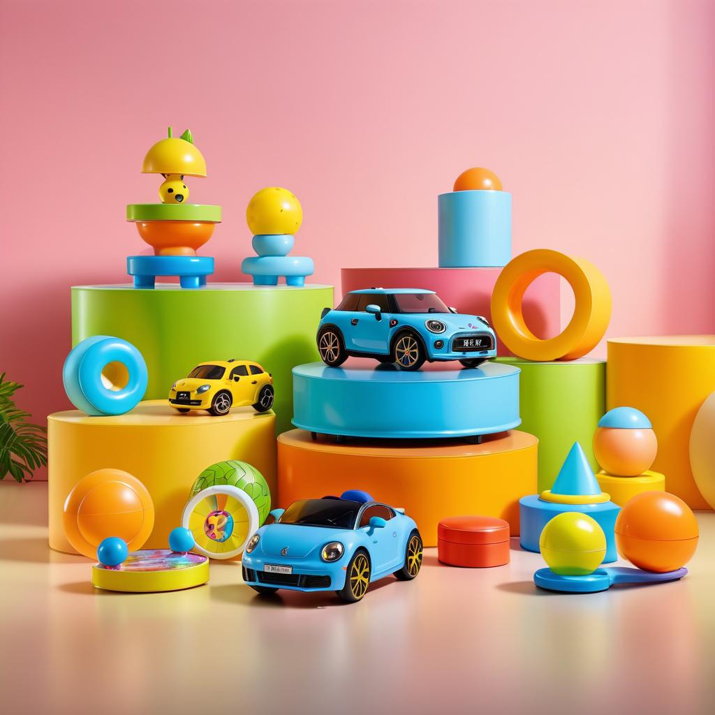 Vibrant Children's Toys Photography for Catalog