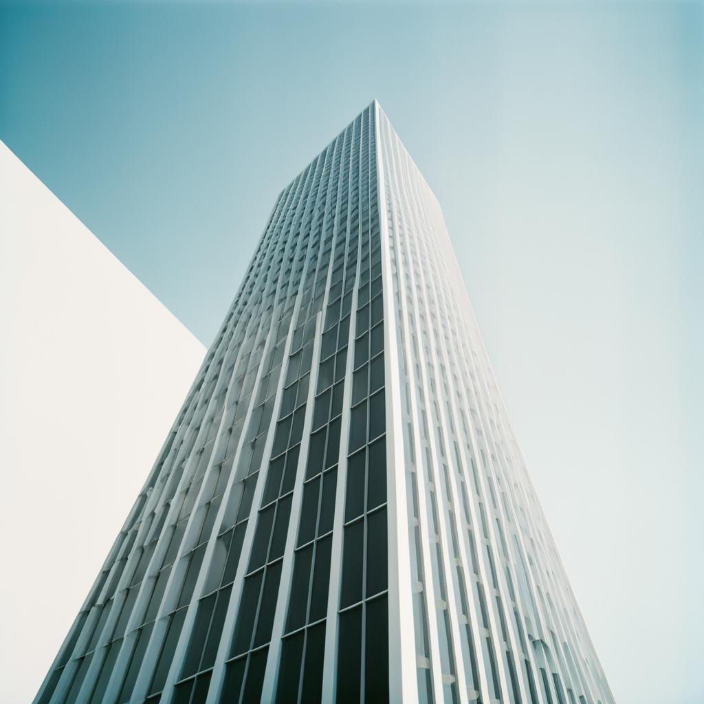 Vintage Architectural Photography of Skyscraper