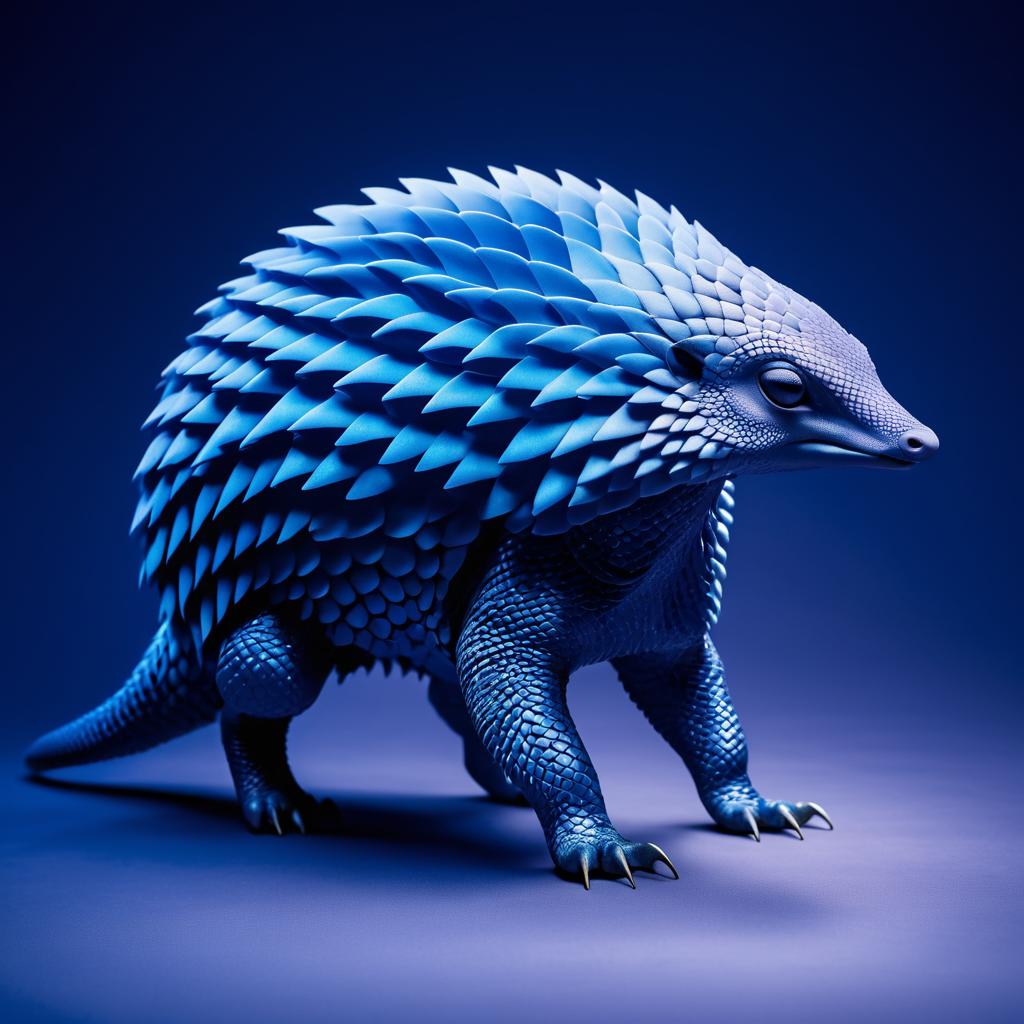 Pangolin-Inspired Alien Creature Photography