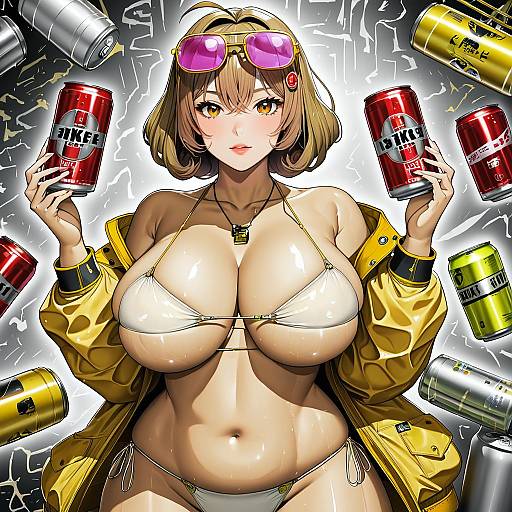 Illustration of Anis (sparkling summer) (nikke), goddess of victory: nikke in the style of Fusu (a95101221)