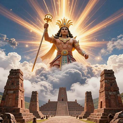 Wiracocha Emerges Over Andes